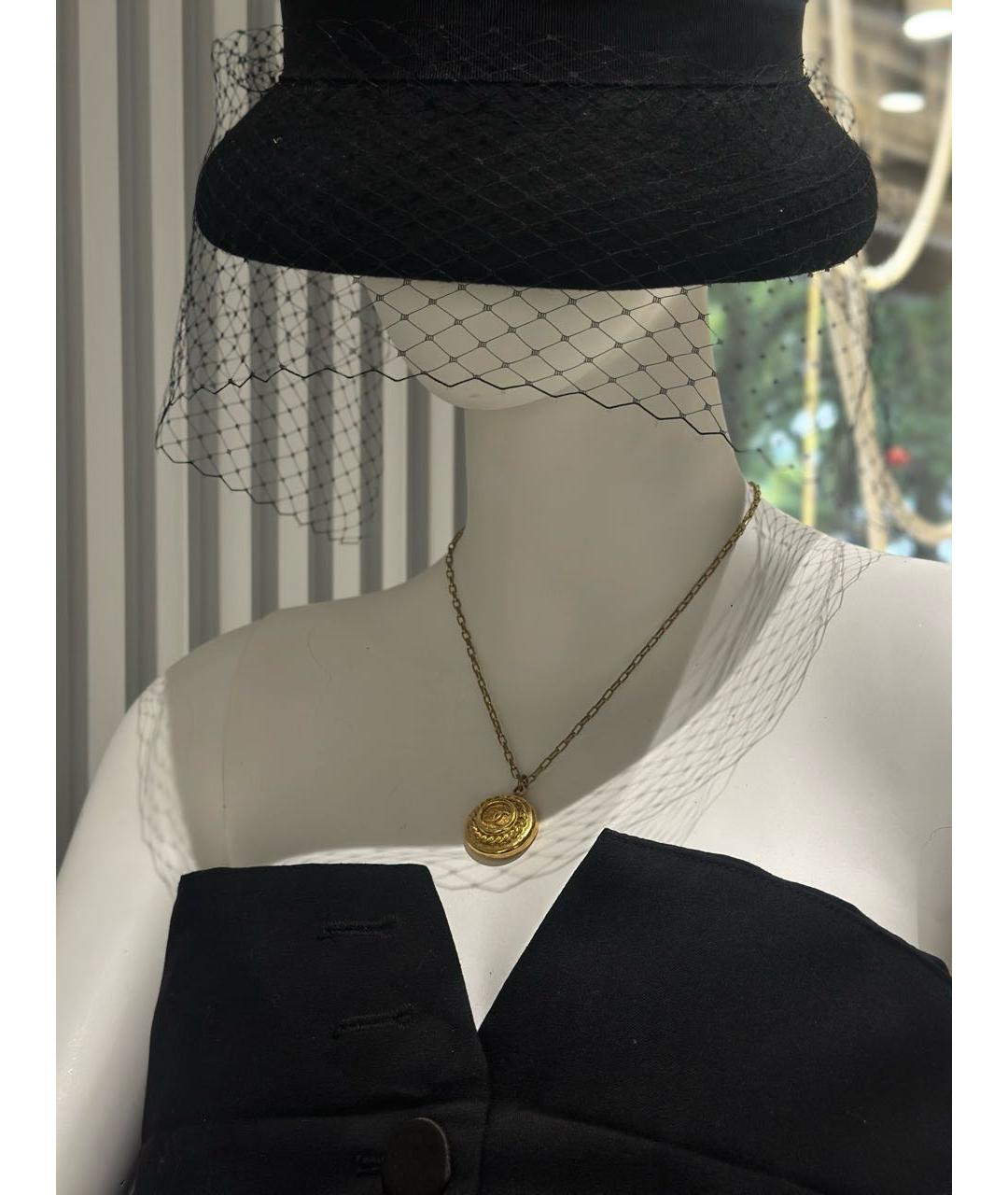 CHANEL Золотая металлическая подвеска, фото 8