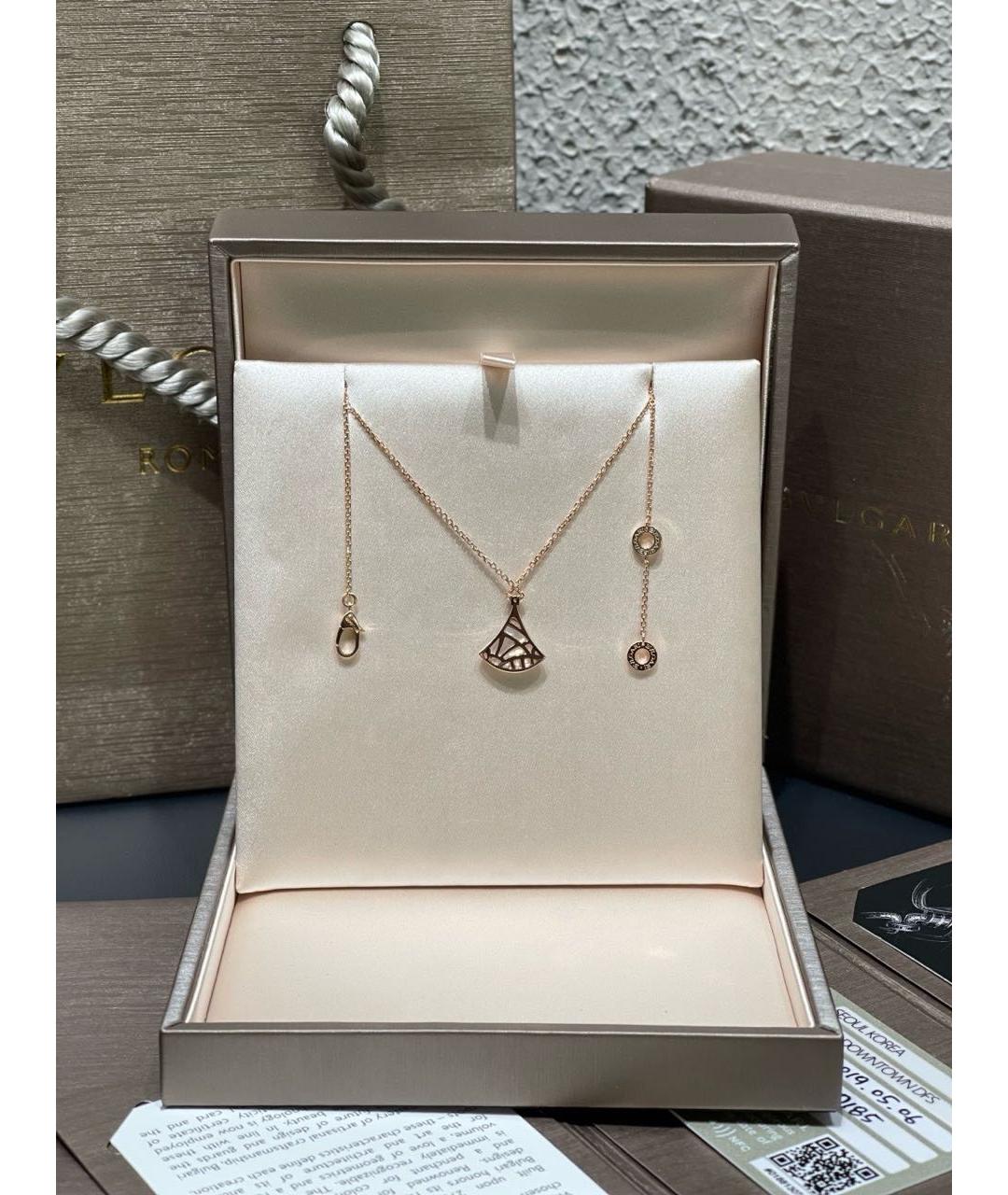 BVLGARI Золотое колье из розового золота, фото 7