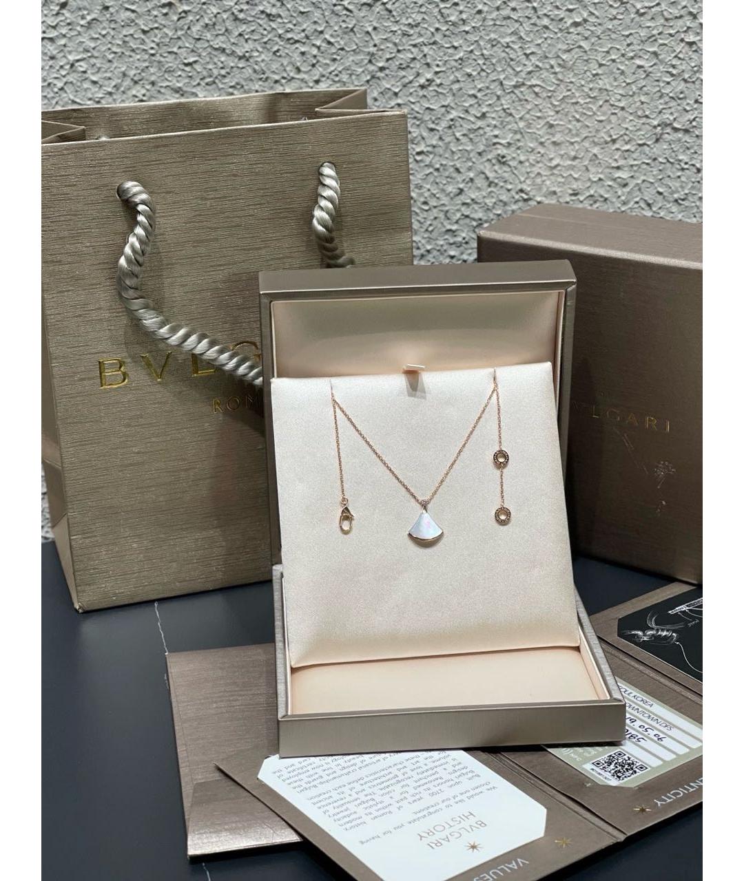 BVLGARI Золотое колье из розового золота, фото 8