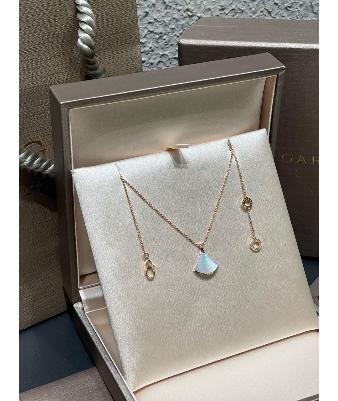 BVLGARI Золотое колье из розового золота, фото 3