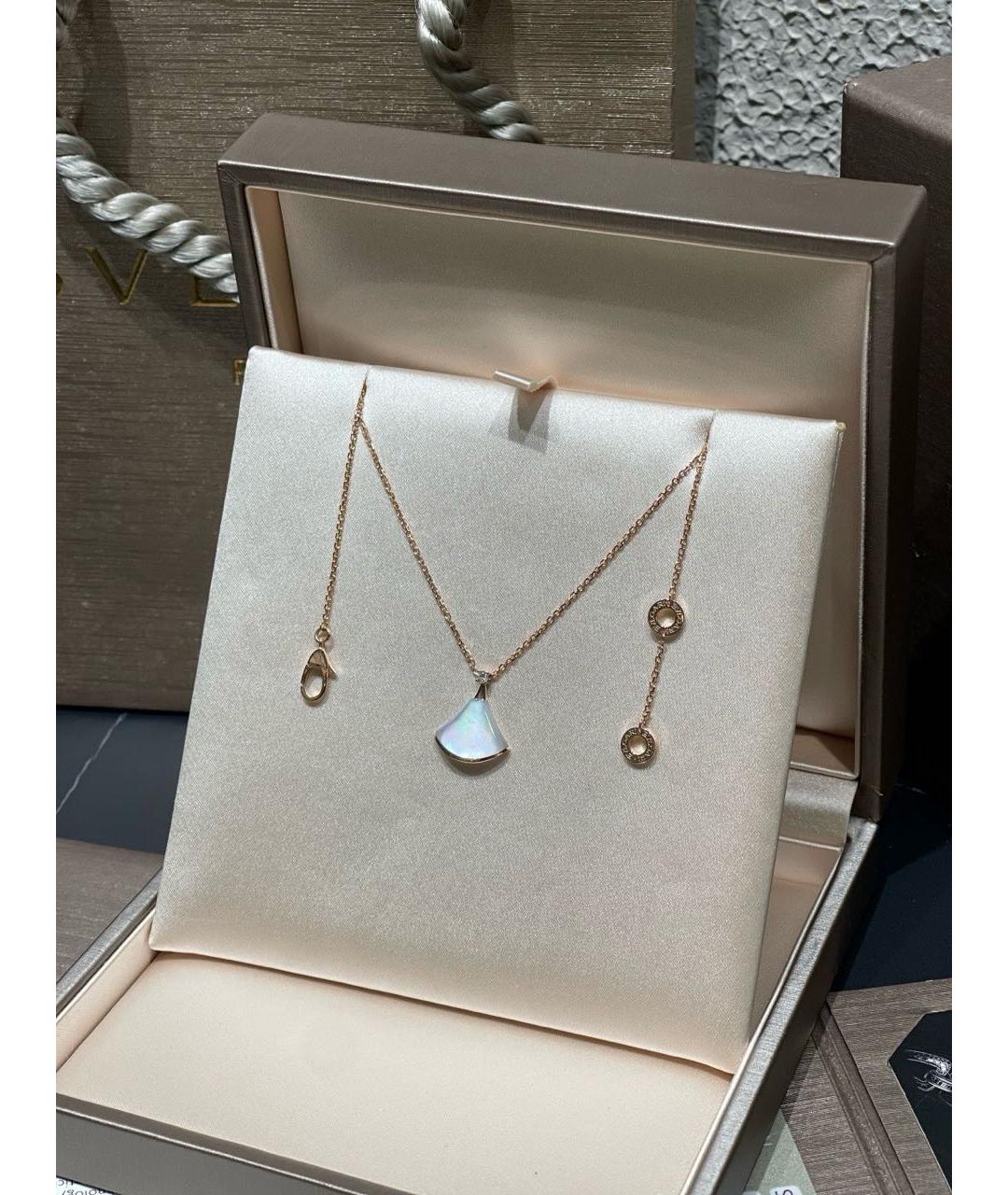 BVLGARI Золотое колье из розового золота, фото 4