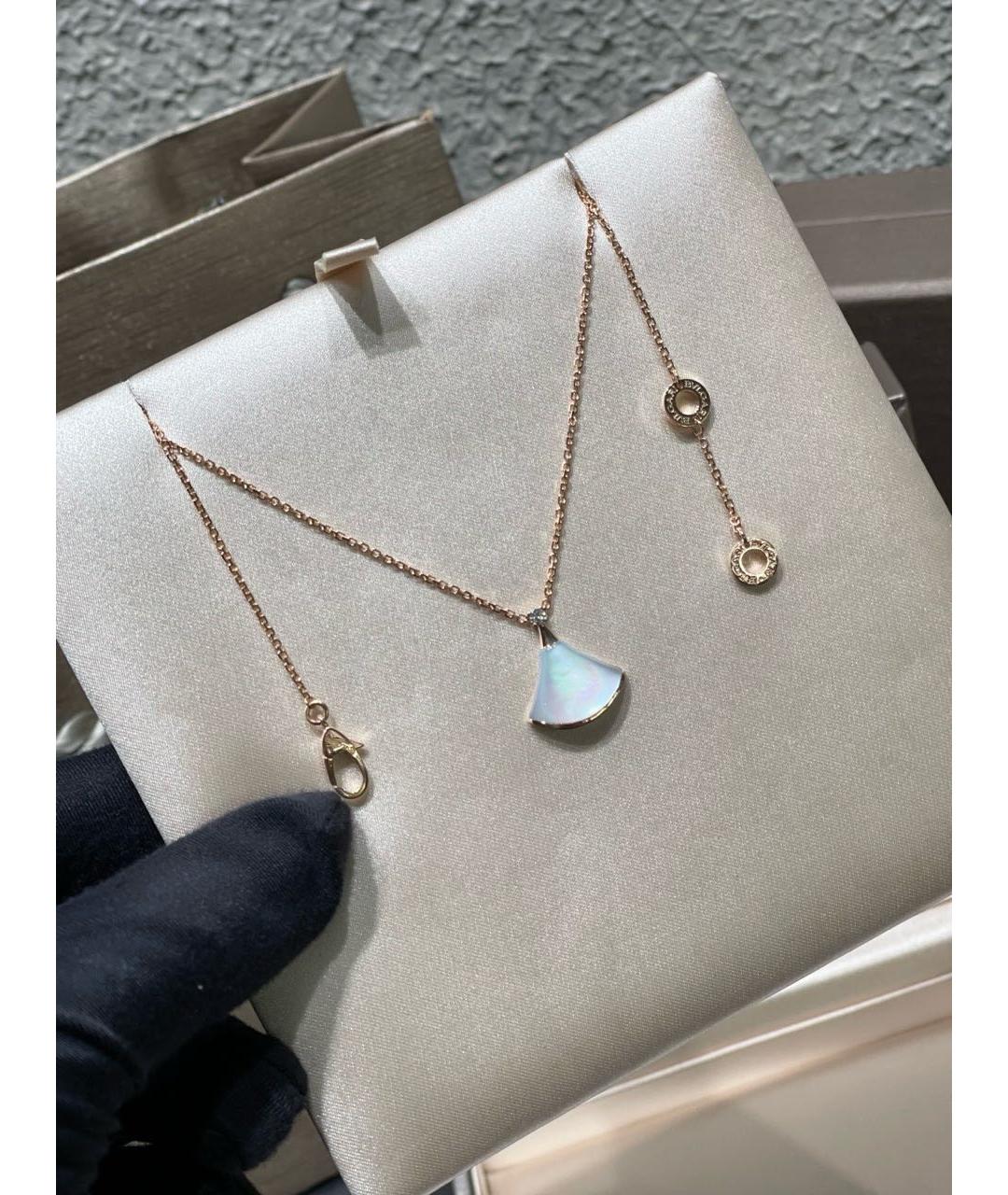 BVLGARI Золотое колье из розового золота, фото 5