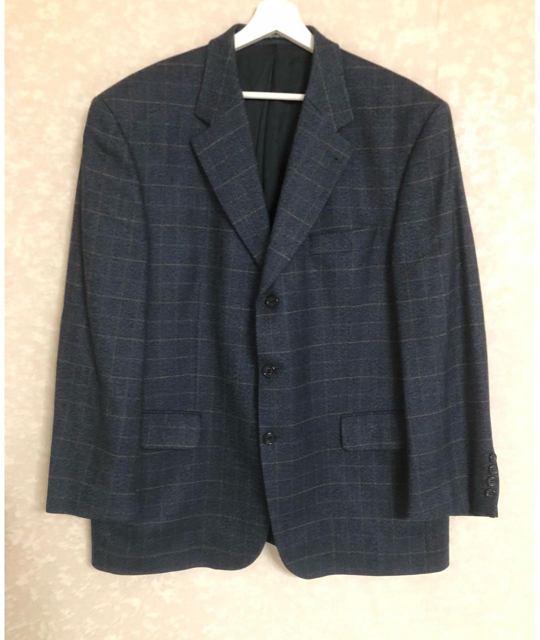 YVES SAINT LAURENT BEAUTY Темно-синий шерстяной пиджак, фото 7