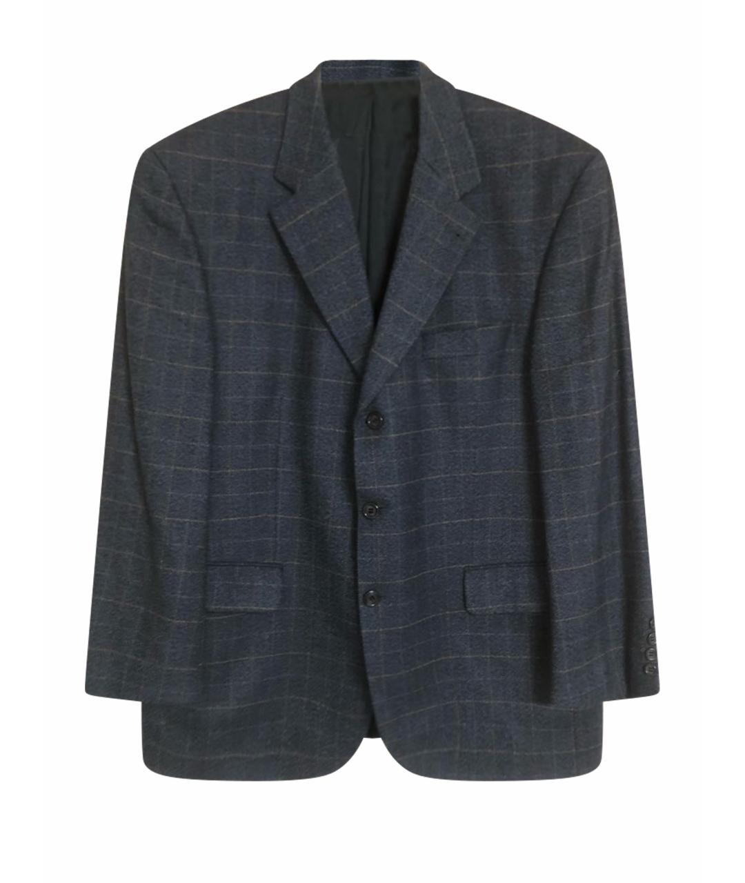 YVES SAINT LAURENT BEAUTY Темно-синий шерстяной пиджак, фото 1