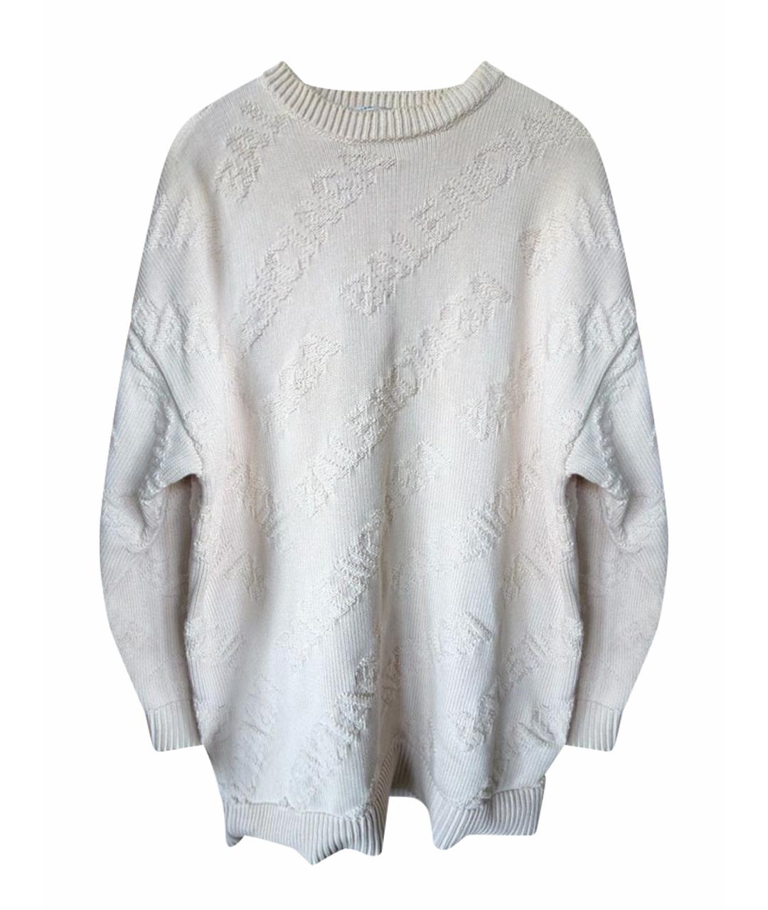 BALENCIAGA Бежевый хлопковый джемпер / свитер, фото 1