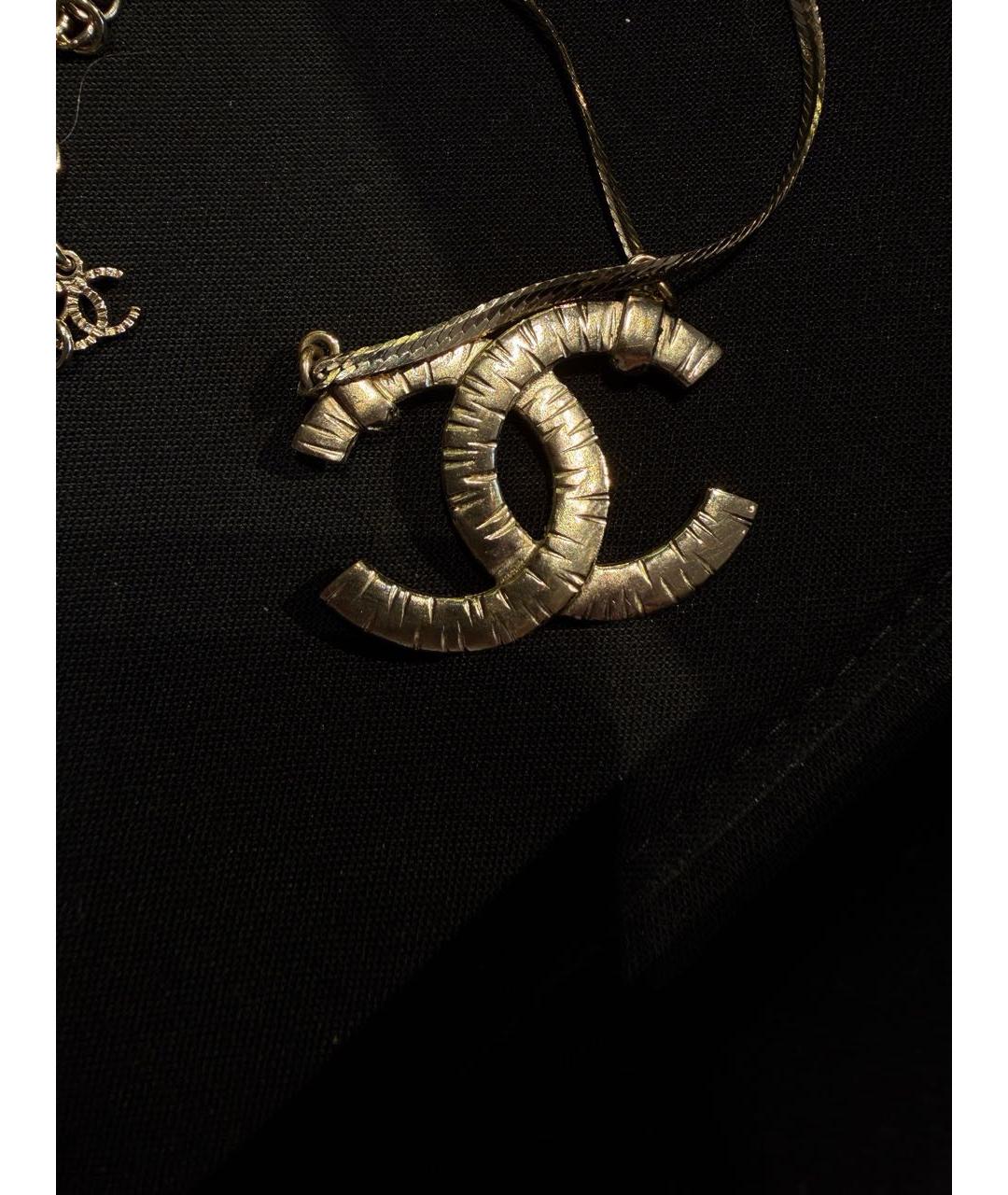 CHANEL Золотое металлическое колье, фото 5