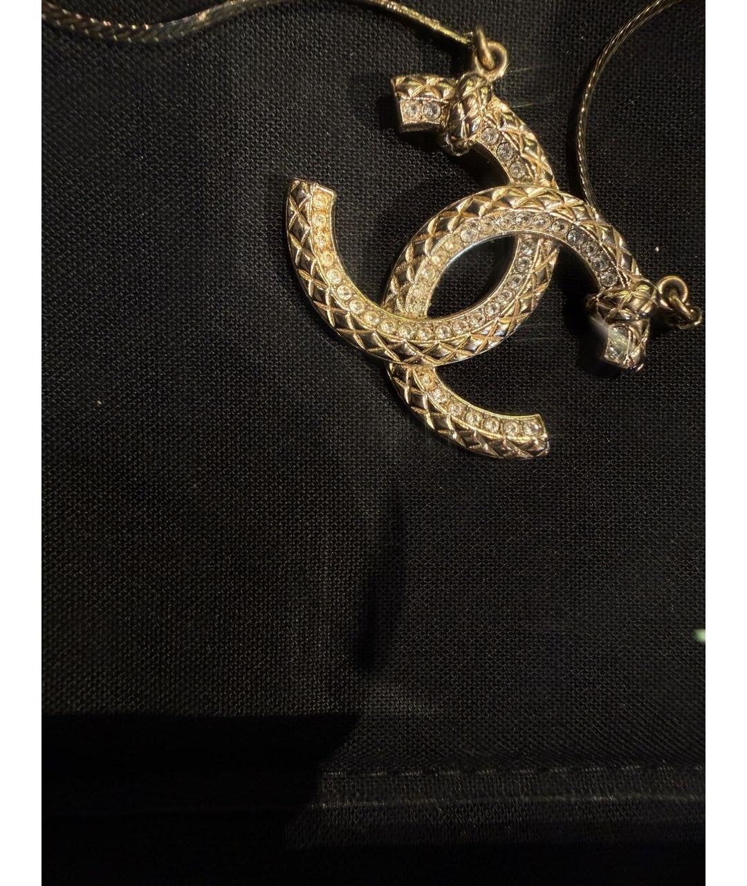 CHANEL Золотое металлическое колье, фото 3