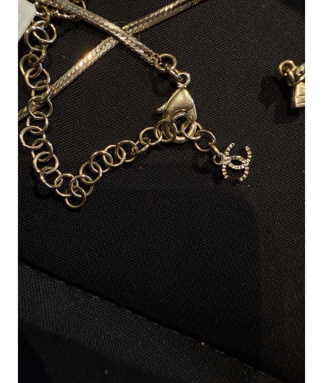 CHANEL Золотое металлическое колье, фото 6