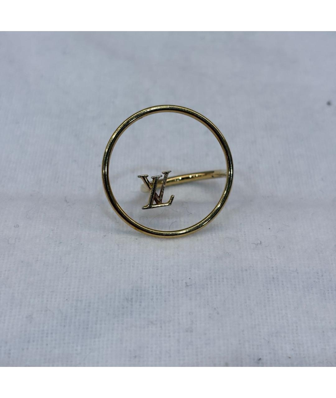 LOUIS VUITTON Золотое металлическое кольцо, фото 4