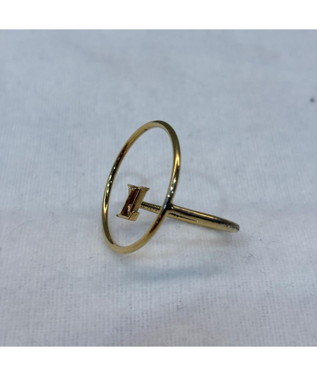 LOUIS VUITTON Золотое металлическое кольцо, фото 2