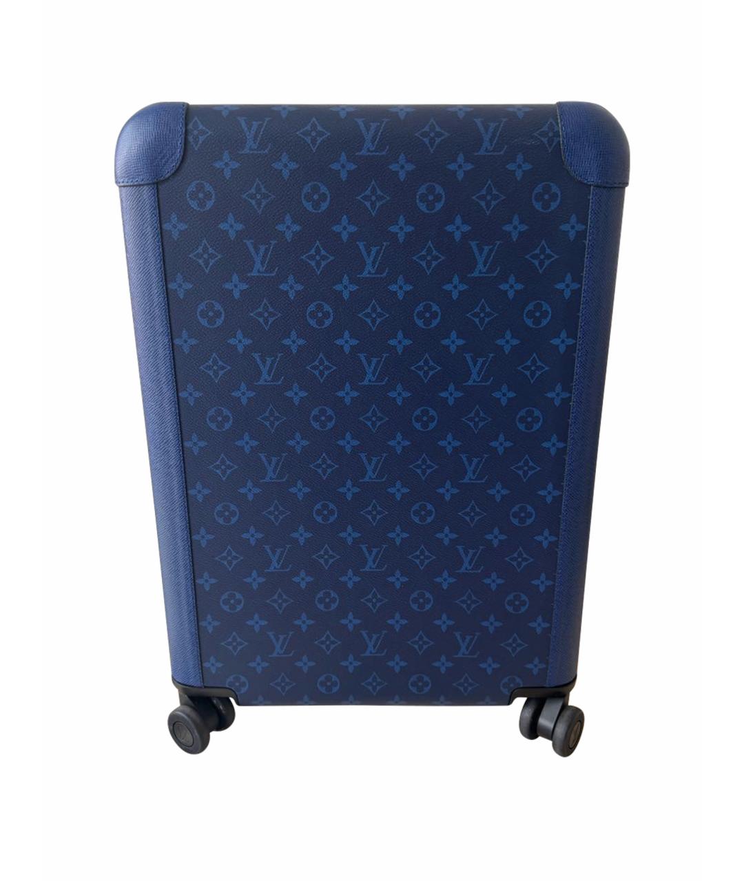 LOUIS VUITTON Синий кожаный чемодан, фото 1