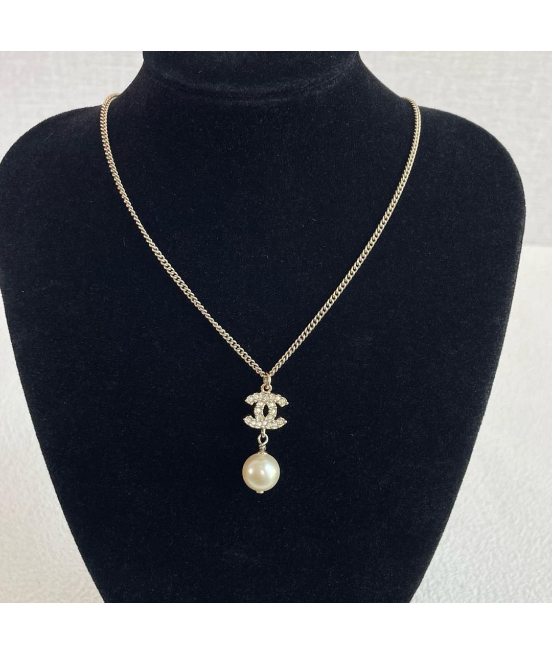 CHANEL Золотая металлическая подвеска, фото 5