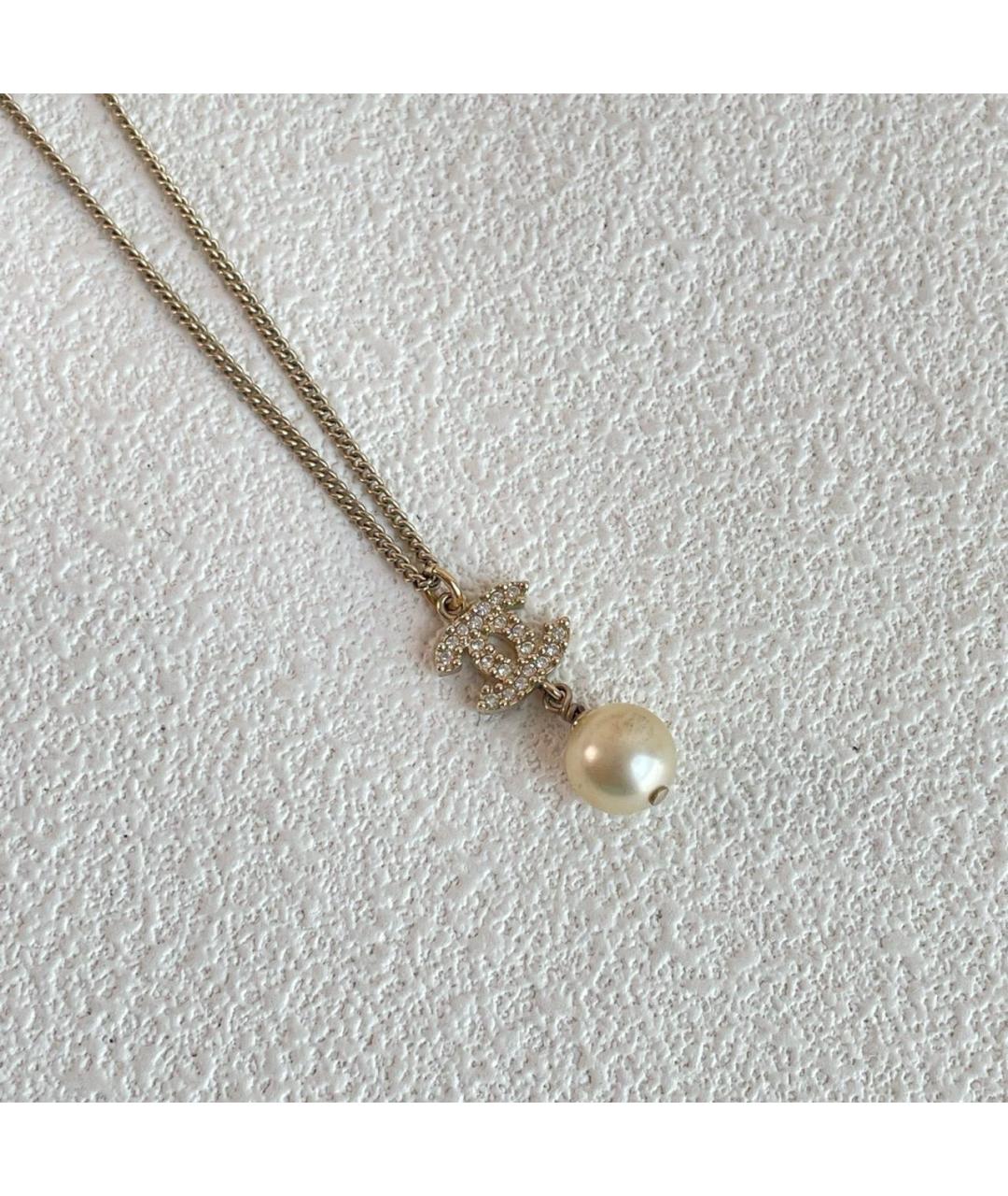 CHANEL Золотая металлическая подвеска, фото 4