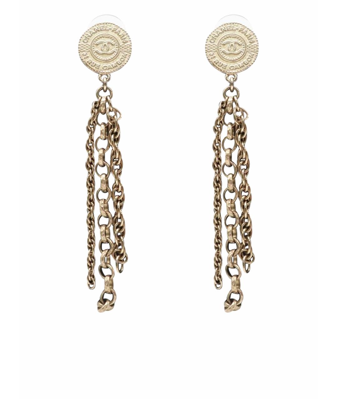 CHANEL Золотые серьги, фото 1