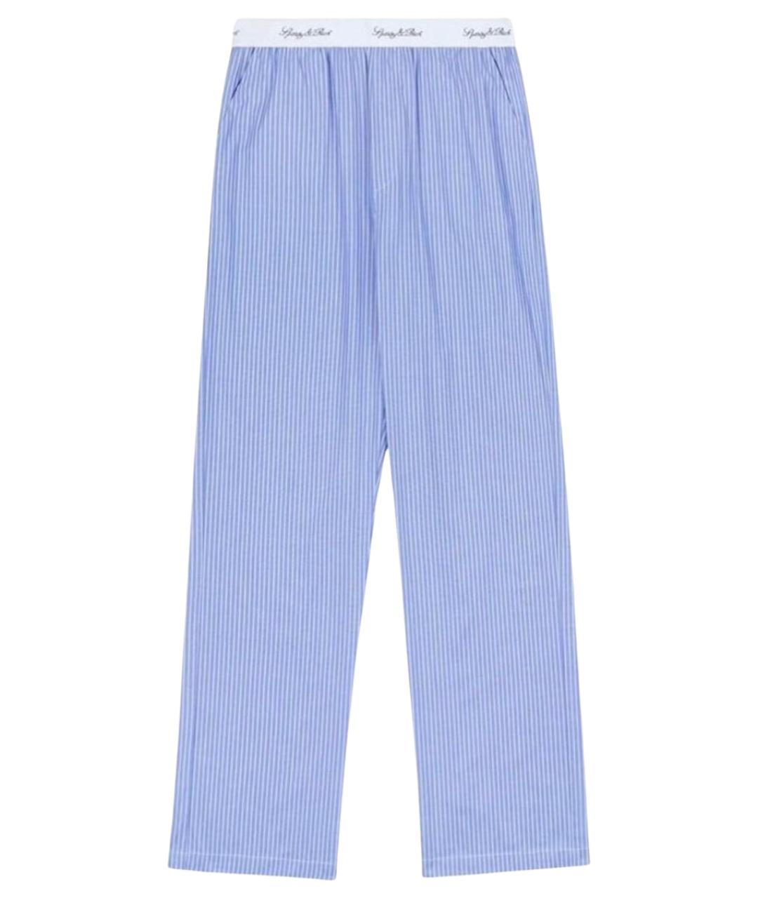 SPORTY AND RICH Хлопковые прямые брюки, фото 1