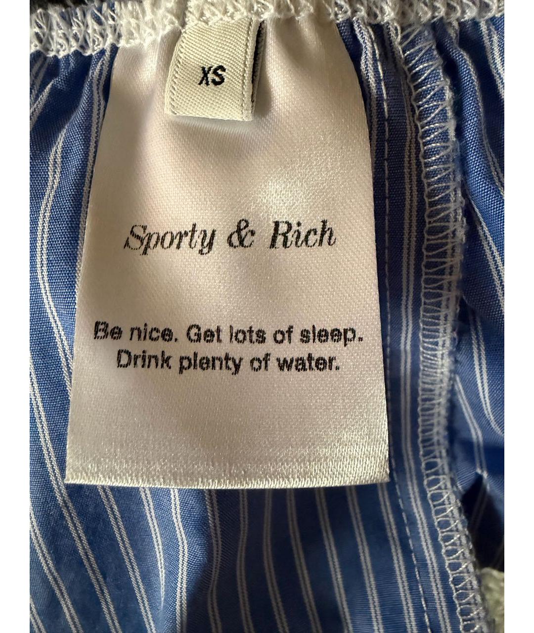 SPORTY AND RICH Хлопковые прямые брюки, фото 3