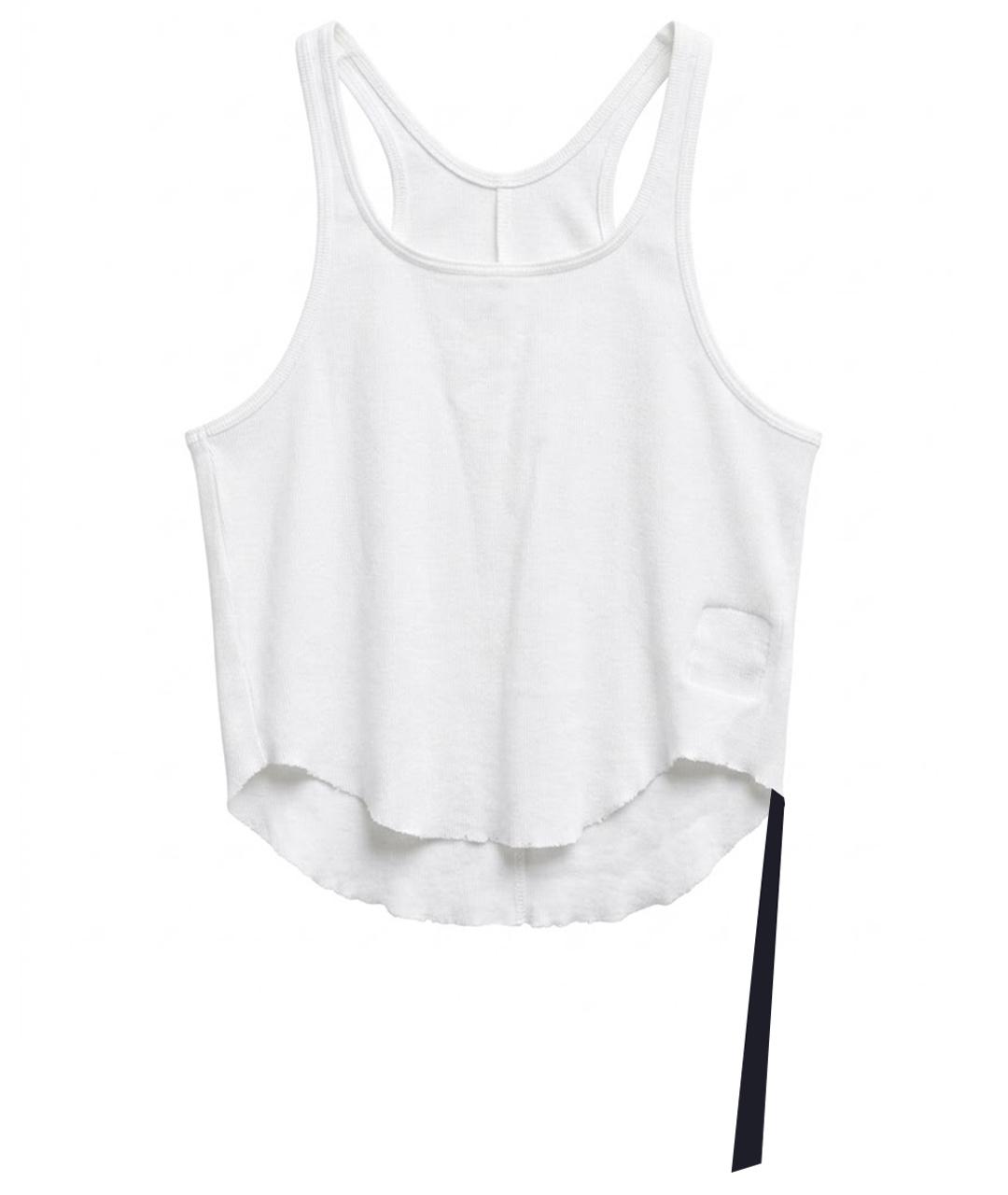 RICK OWENS Белая хлопковая майка, фото 1