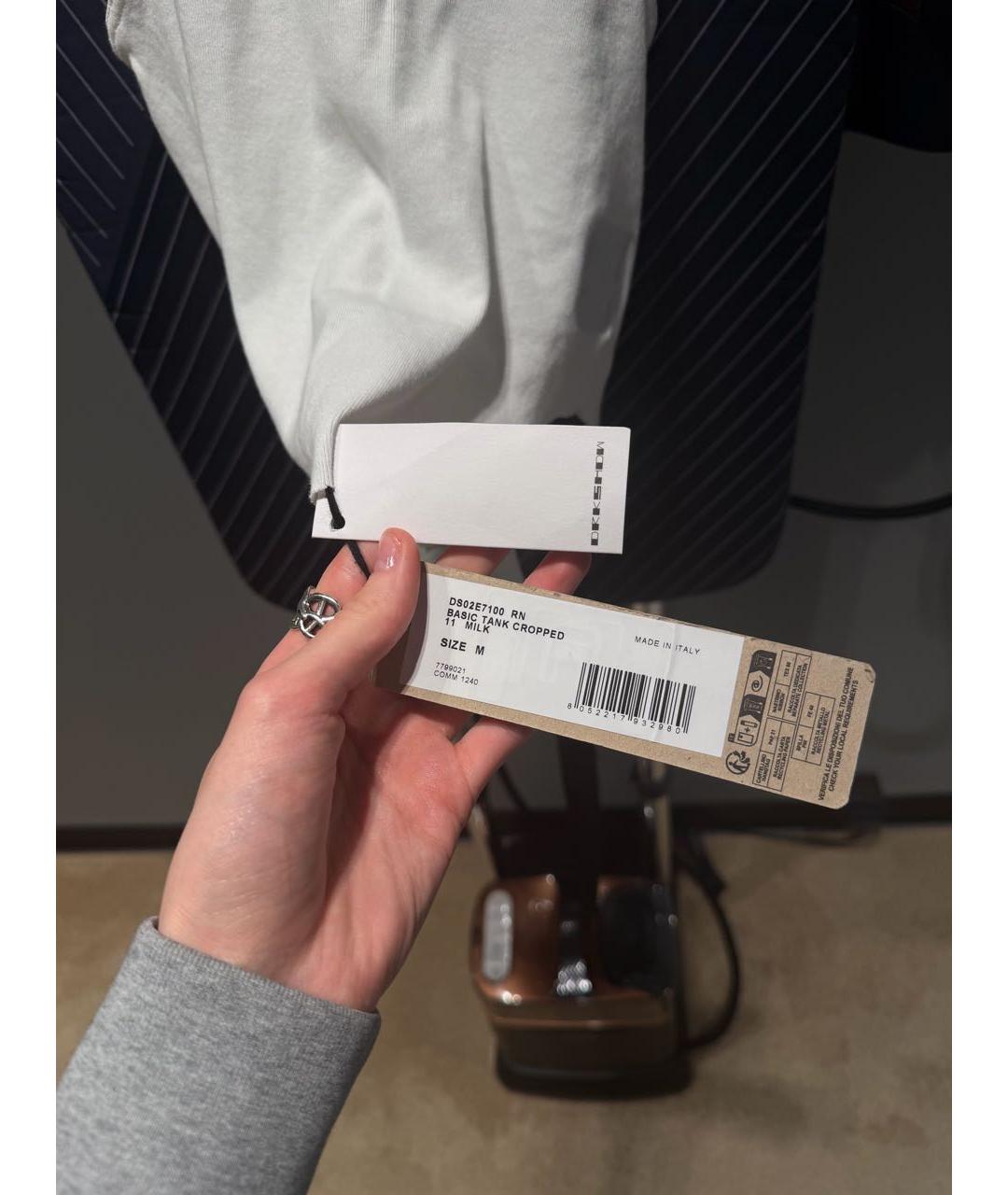 RICK OWENS Белая хлопковая майка, фото 2