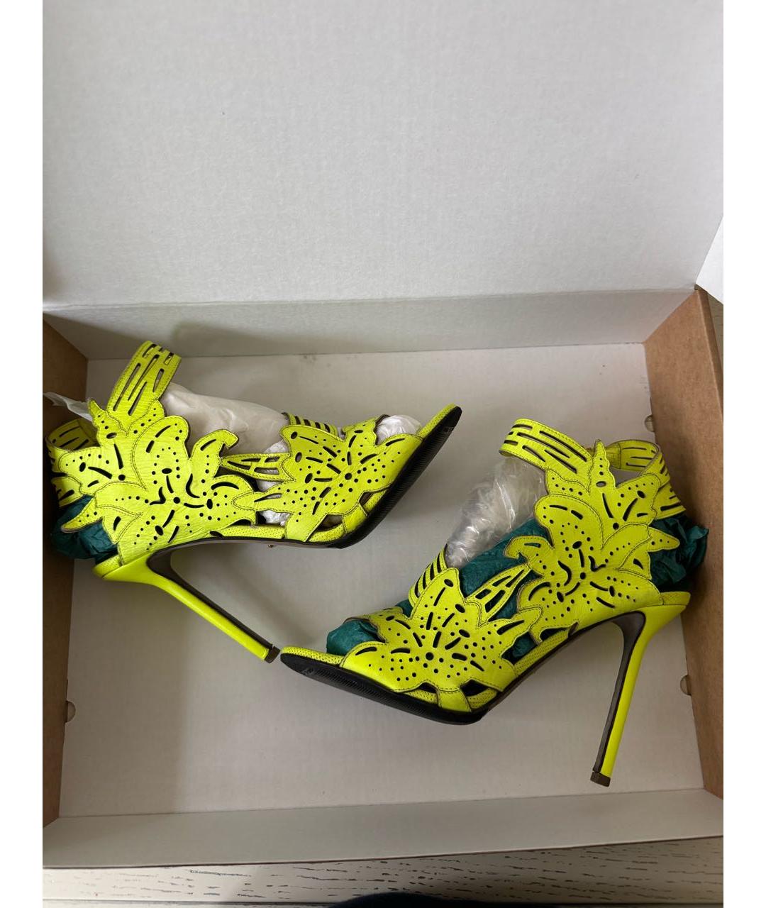 SERGIO ROSSI Кожаные босоножки, фото 5