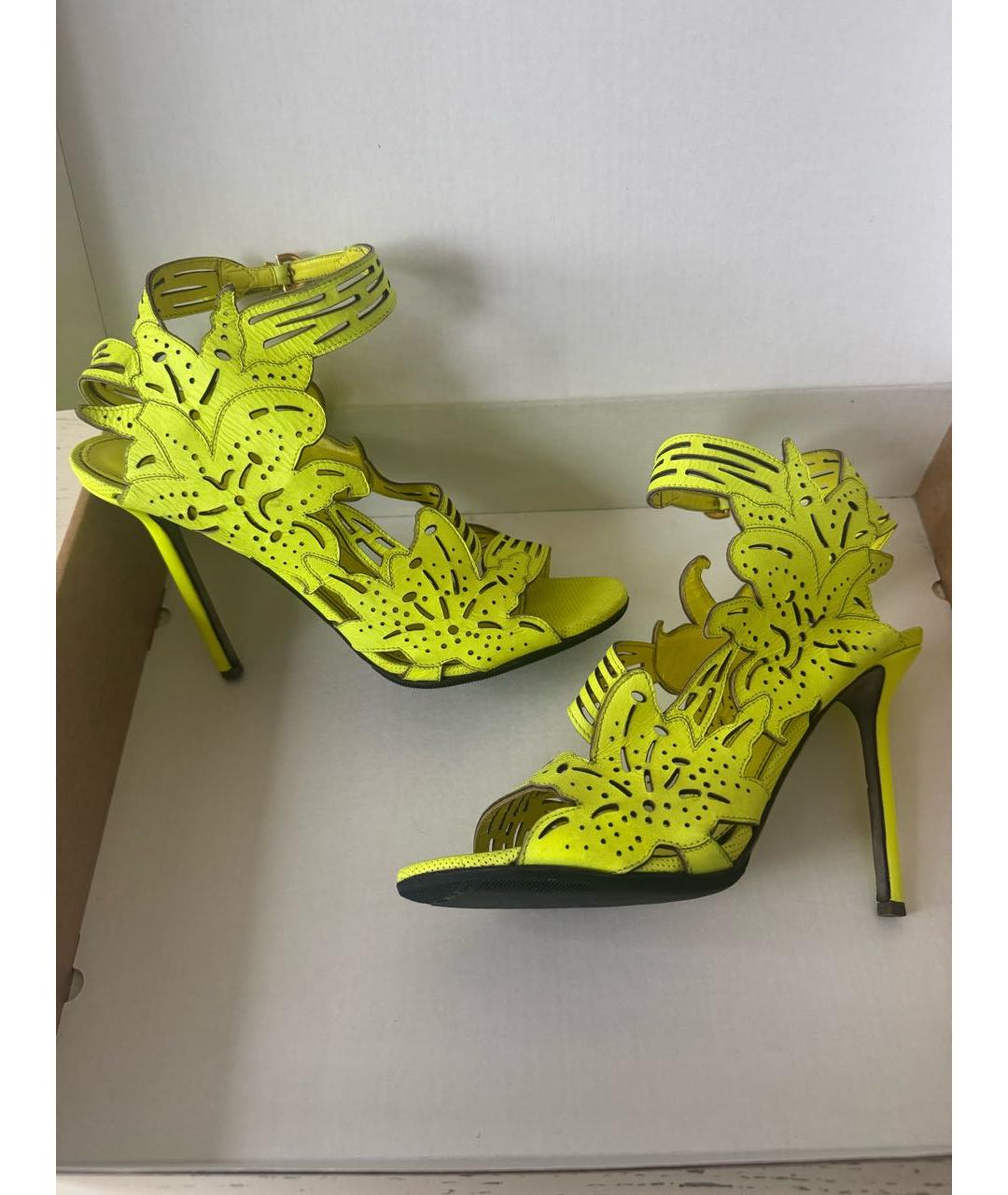 SERGIO ROSSI Кожаные босоножки, фото 7