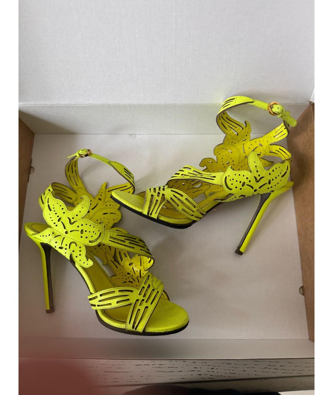 SERGIO ROSSI Кожаные босоножки, фото 6