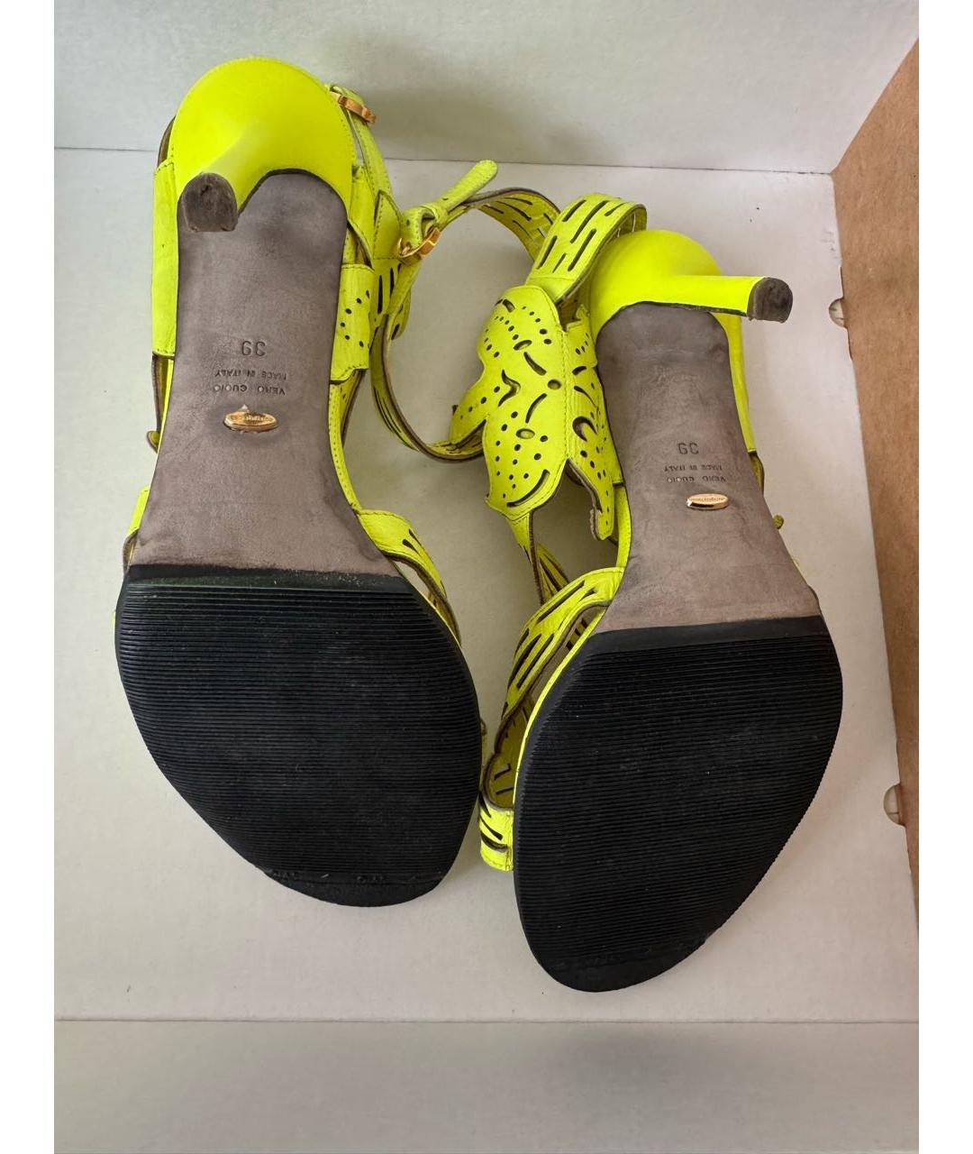 SERGIO ROSSI Кожаные босоножки, фото 4