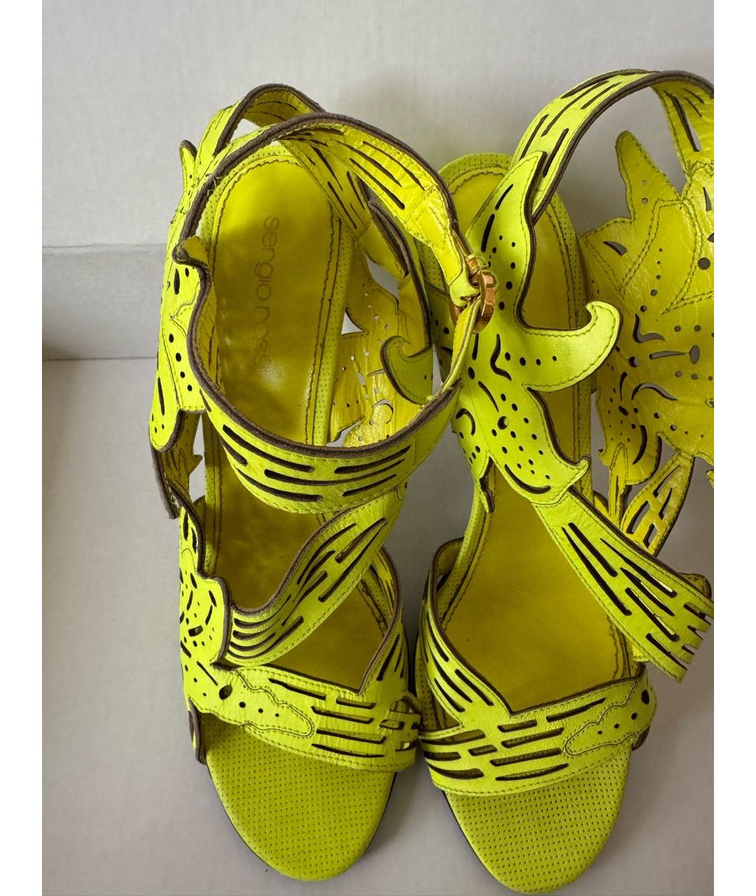 SERGIO ROSSI Кожаные босоножки, фото 2