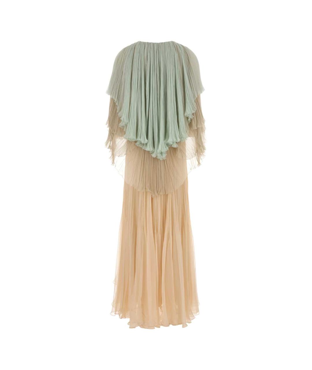 ALBERTA FERRETTI Мульти шелковое платье, фото 2