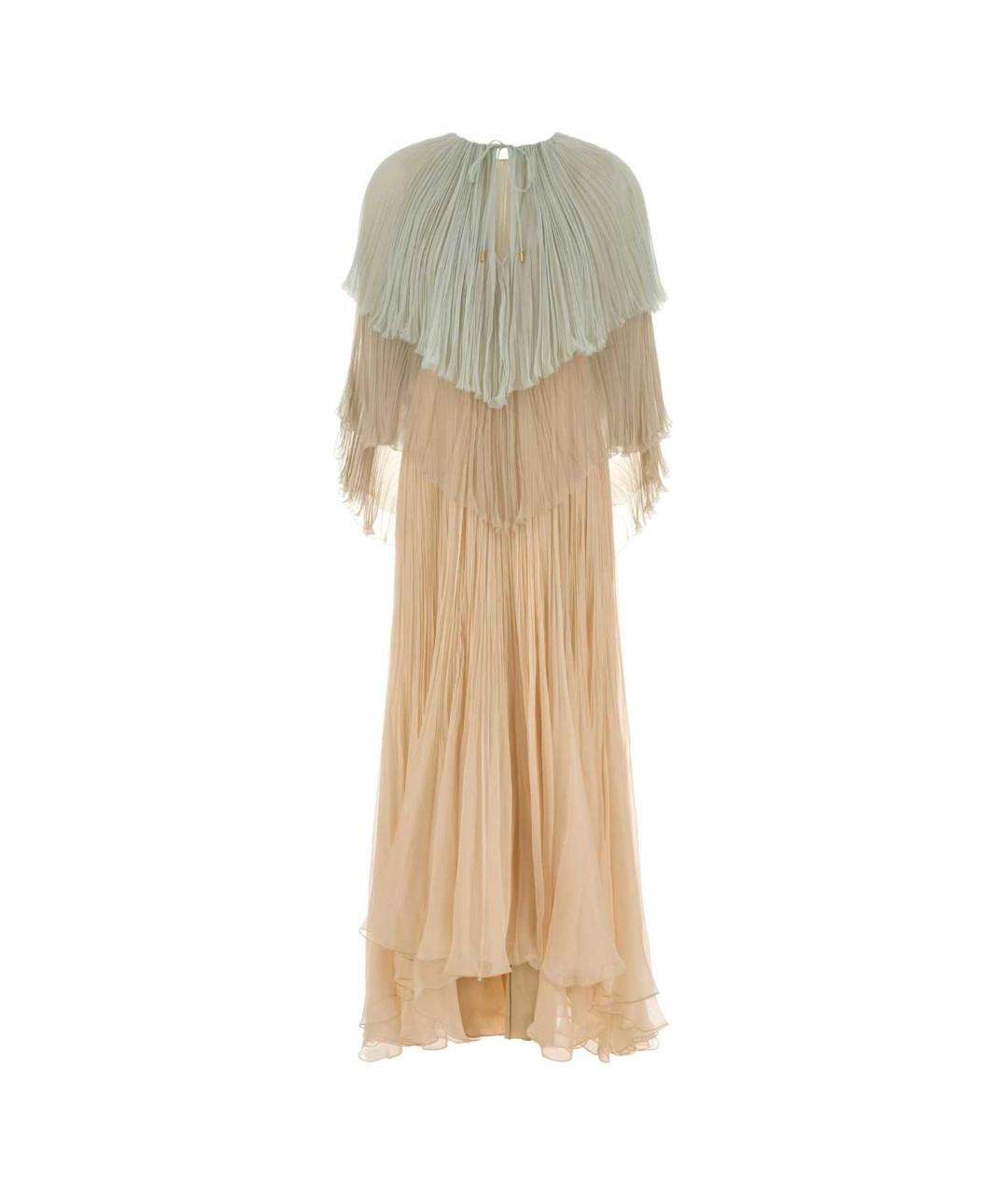 ALBERTA FERRETTI Мульти шелковое платье, фото 1