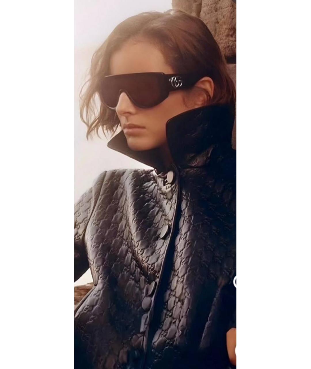 GUCCI Черные пластиковые солнцезащитные очки, фото 4