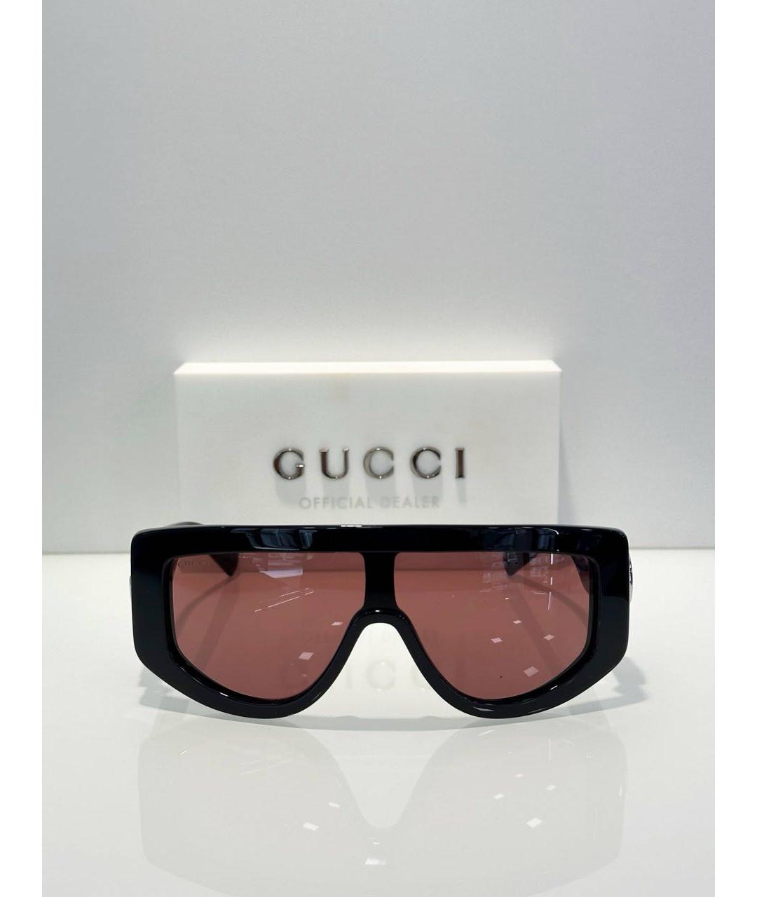 GUCCI Черные пластиковые солнцезащитные очки, фото 5