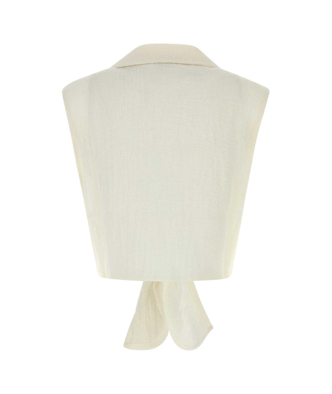 LE KASHA Белая льняная рубашка, фото 2