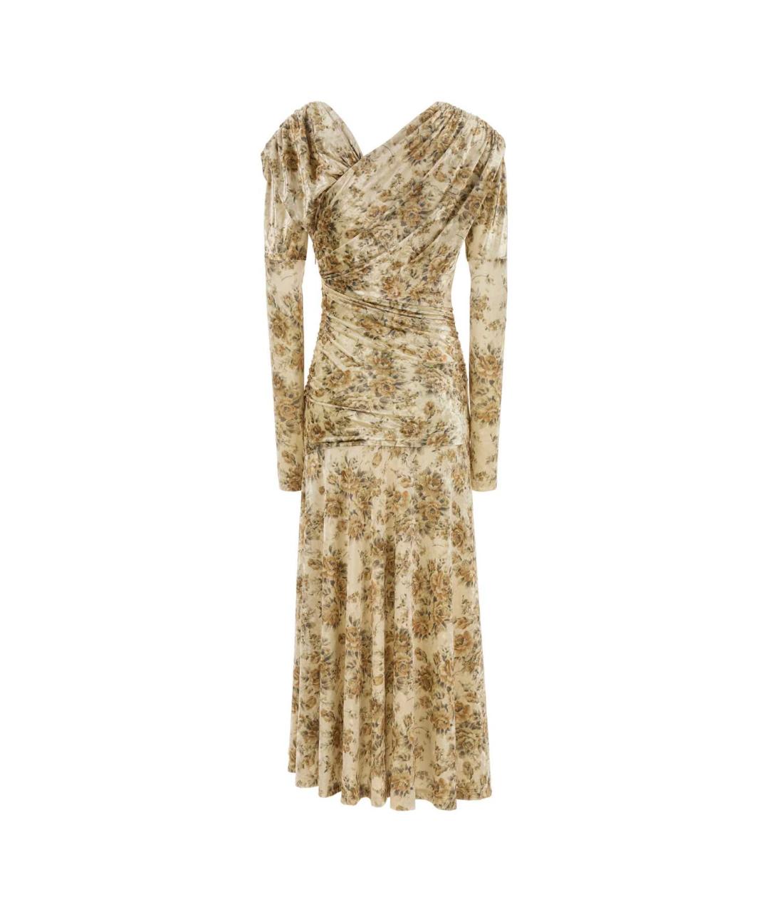 GANNI Мульти полиэстеровое платье, фото 2