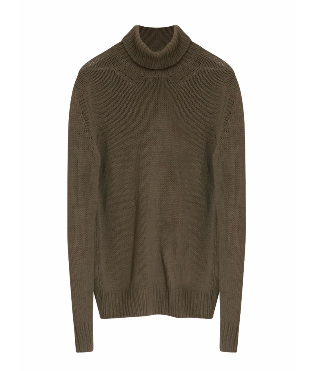 CANALI Хаки хлопковый джемпер / свитер, фото 1