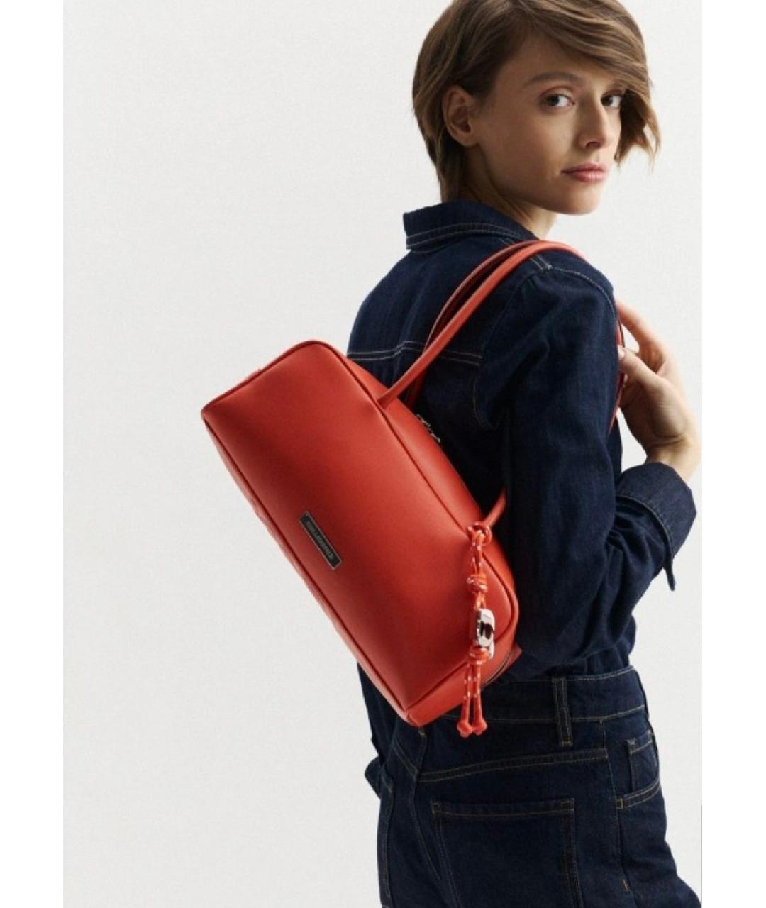 KARL LAGERFELD Красная сумка тоут из искусственной кожи, фото 2