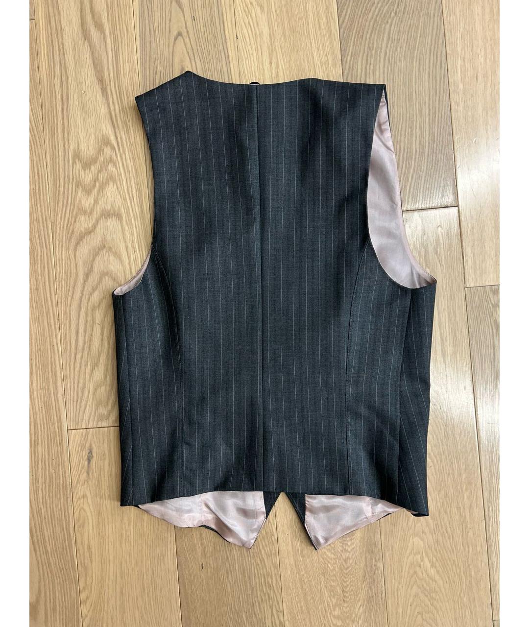 VICOLO Серый вискозный костюм с брюками, фото 4