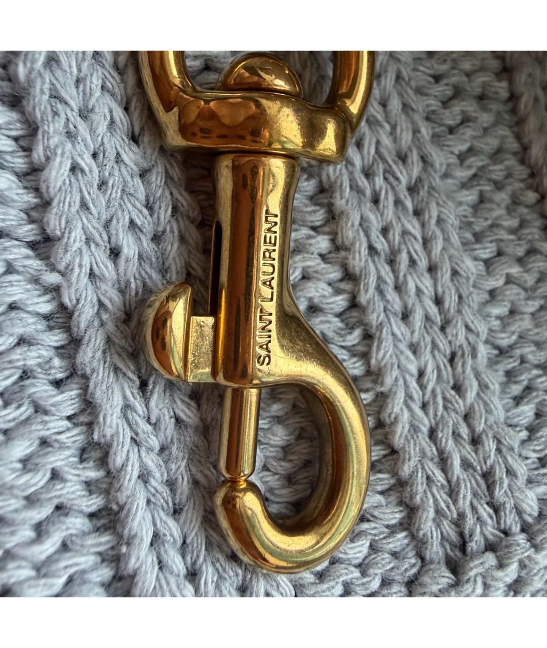 SAINT LAURENT Бежевая ключница, фото 6