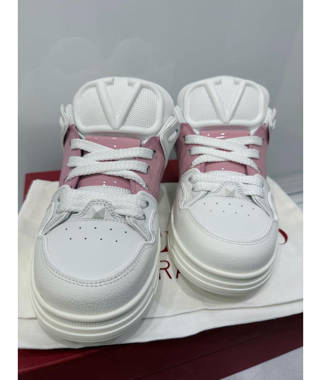 VALENTINO Белые кожаные кеды, фото 2