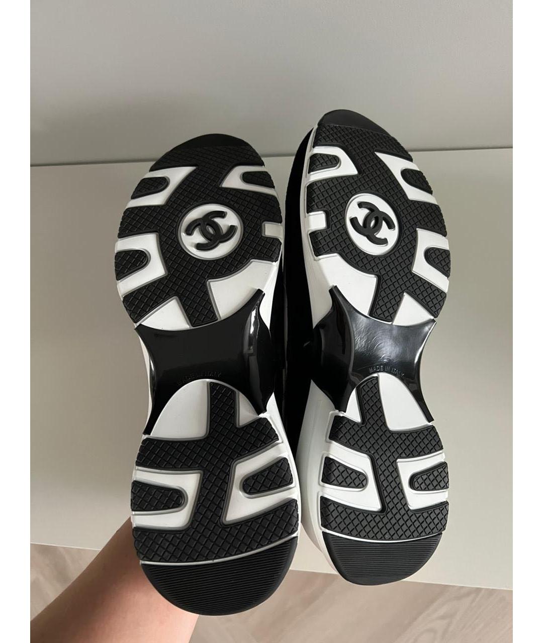 CHANEL Белые кожаные кроссовки, фото 6