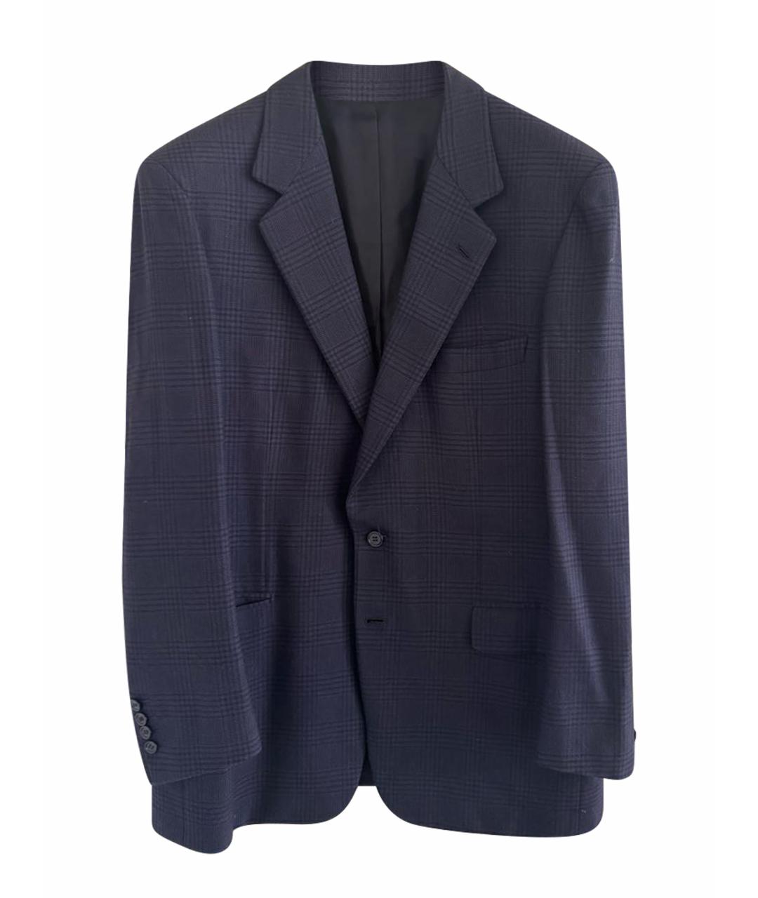 BRIONI Темно-синий шерстяной пиджак, фото 1
