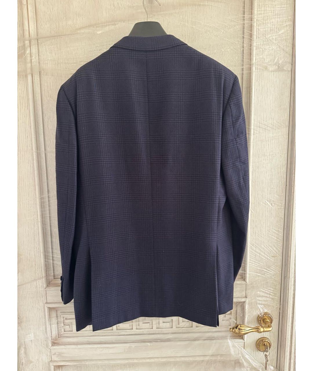 BRIONI Темно-синий шерстяной пиджак, фото 2