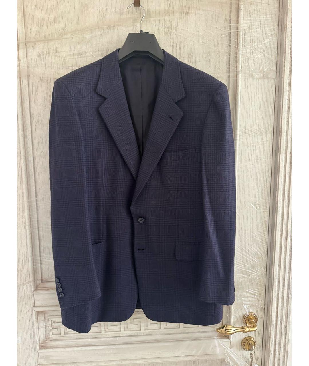 BRIONI Темно-синий шерстяной пиджак, фото 6