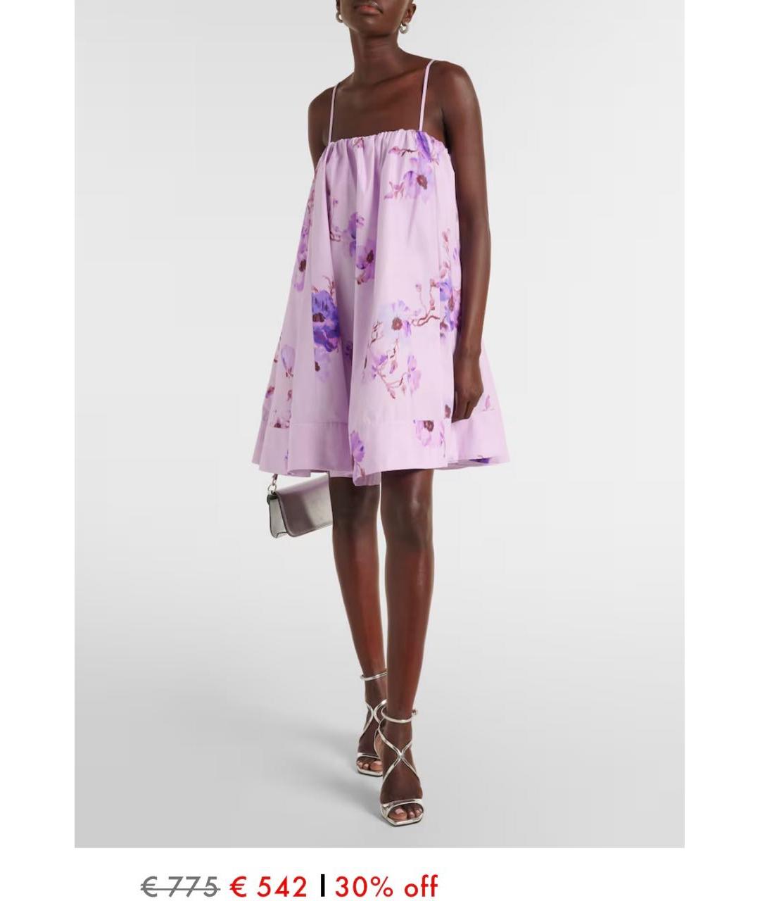 ZIMMERMANN Фиолетовый хлопковый сарафан, фото 6