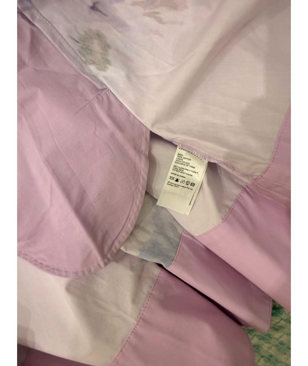 ZIMMERMANN Фиолетовый хлопковый сарафан, фото 5