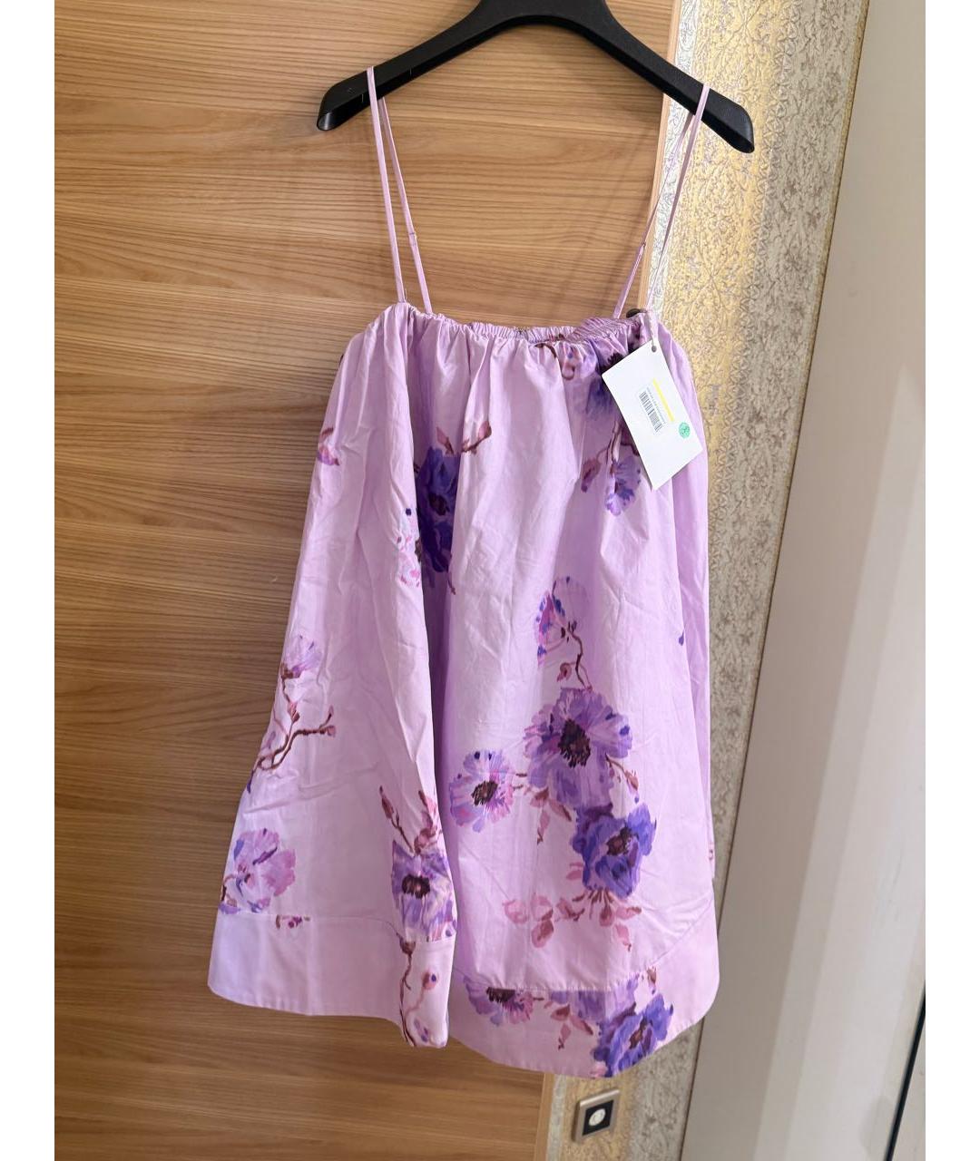 ZIMMERMANN Фиолетовый хлопковый сарафан, фото 2