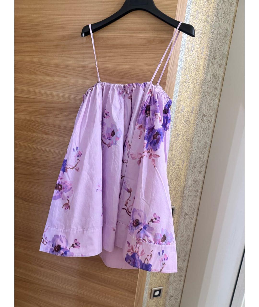 ZIMMERMANN Фиолетовый хлопковый сарафан, фото 3