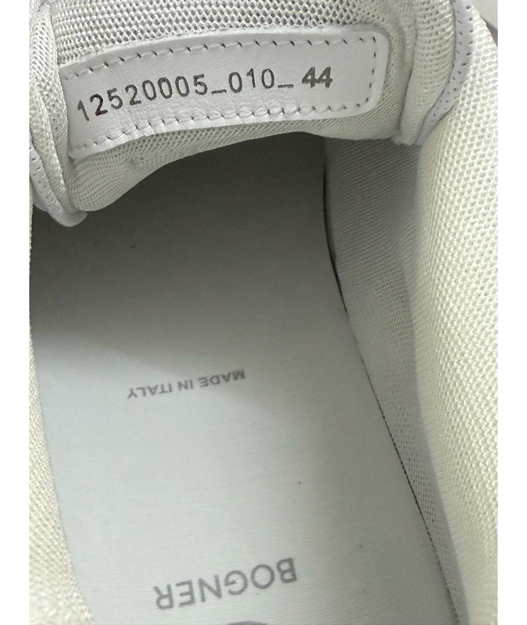 BOGNER Белые кожаные низкие кроссовки / кеды, фото 8