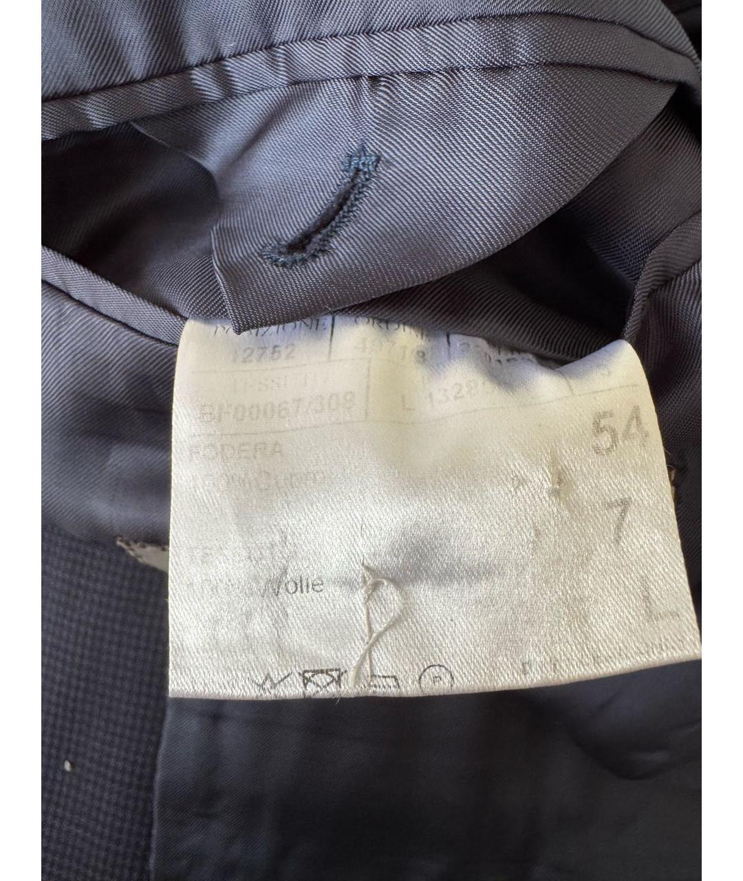 CANALI Темно-синий шерстяной пиджак, фото 4