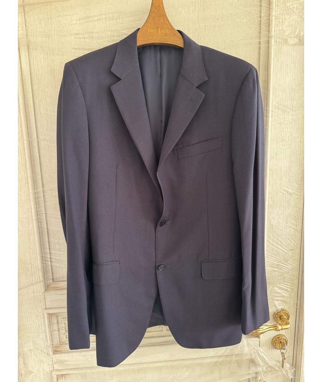 CANALI Темно-синий шерстяной пиджак, фото 6
