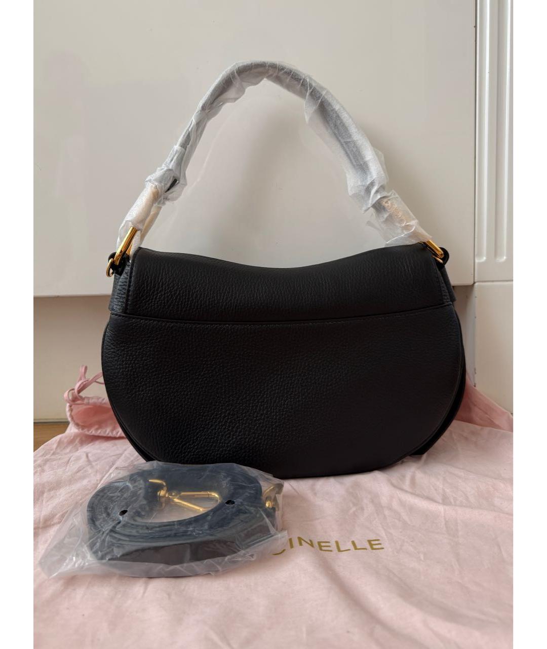 COCCINELLE Черная кожаная сумка через плечо, фото 2